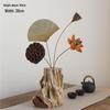 Zen Chinese Retro Teahouse Décor: Dried Branches & Flowers for Living Room Entranceway