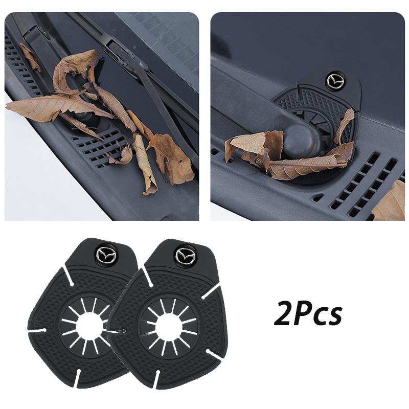 2Pcs Car Windshield Wiper Hole Silicone Protective Cover Accessories For Mazda 3 CX7 Demio CX30 MX3 5 2 6 CX5 Axela CX3 CX9 MX5 FF24