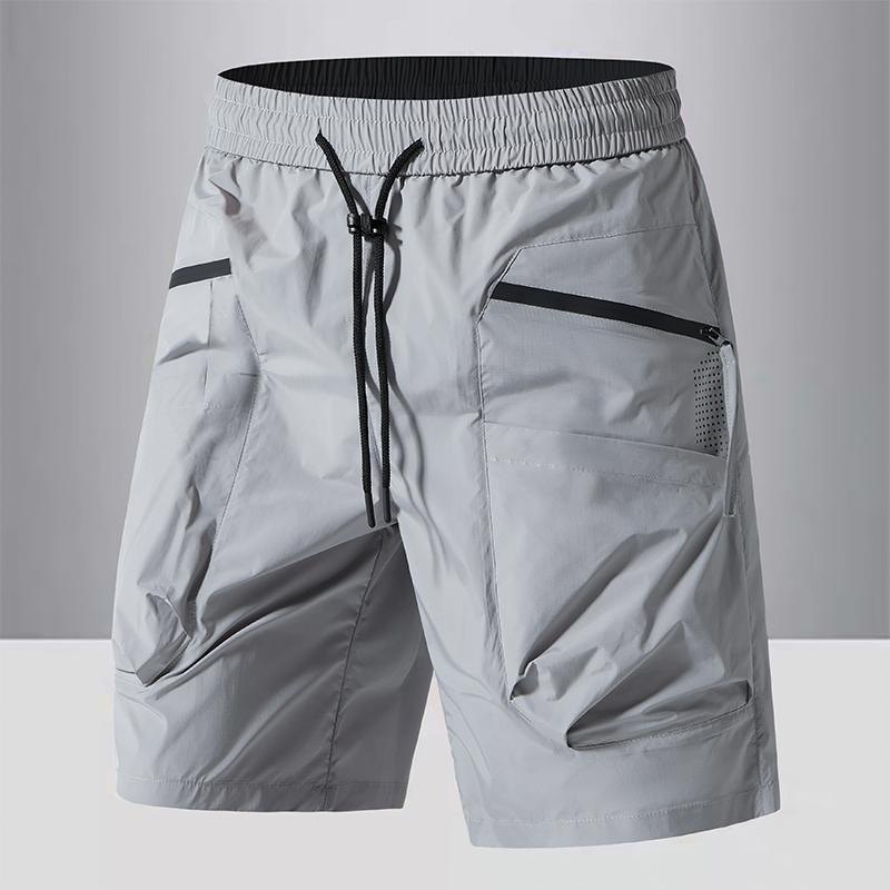 Summer Men's Workwear Shorts, Loose Straight Leg Casual Sports Shorts, Versatile Cropped Shorts
