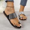 Sommer Draußen Moderne Hausschuhe Flache mit Damen Schuhe Verkauf Solide Bling frauen Hausschuhe