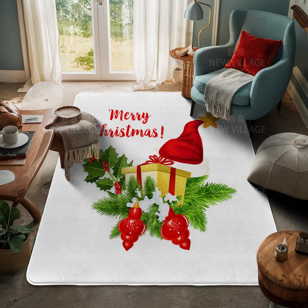 House entrance carpet Home door mat Living Room Bath Foot bathroom non-slip water absorption rugs bath Merry Christmas winter