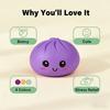 Giant Dumpling Squishies, Jumbo Dumpling Squishy Toy With Steamer, Anxiety Relief Squeeze Toy For Decompression And Sensory Play