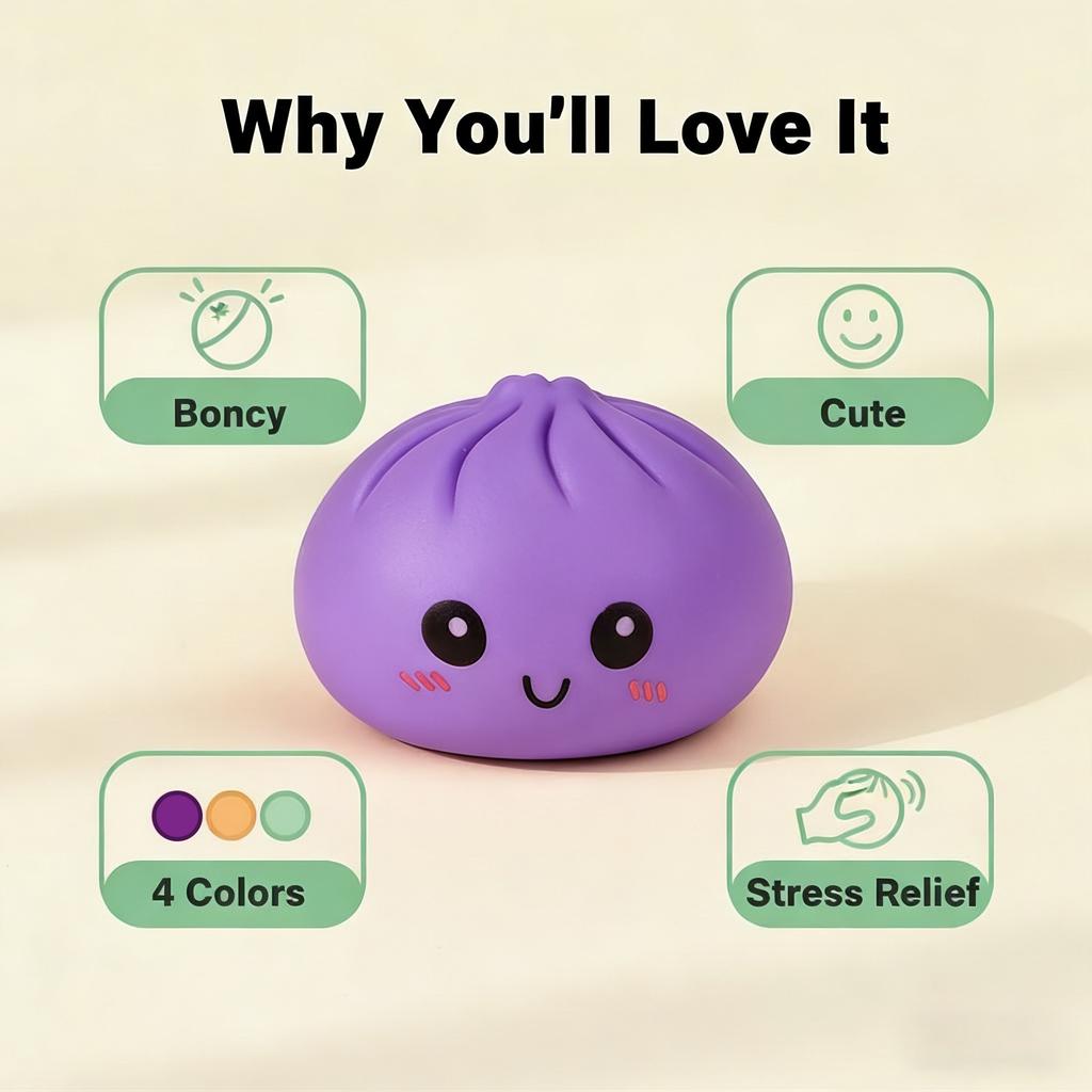 Giant Dumpling Squishies, Jumbo Dumpling Squishy Toy With Steamer, Anxiety Relief Squeeze Toy For Decompression And Sensory Play