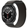 Nylon Strap for Samsung Galaxy Watch Ultra 2/1, Black/Orange