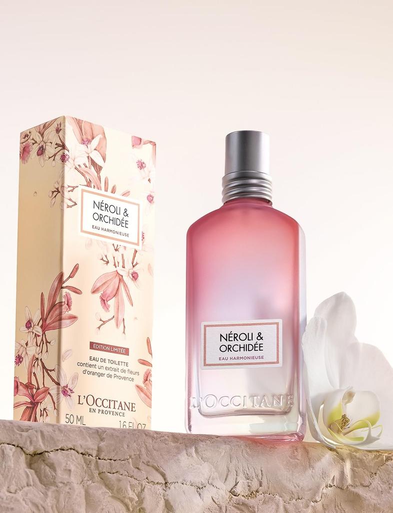 Neroli Orchidee Eau Harmonie Eau de Toilette a popular fragrance for perfect as a birthday or celebration L'OCCITANE 50mL, women, gift.