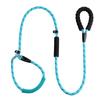 Dog Integrated Leash Multi-colored Reflective Round Rope Dog Chain Double Handle Dog Pull Belt