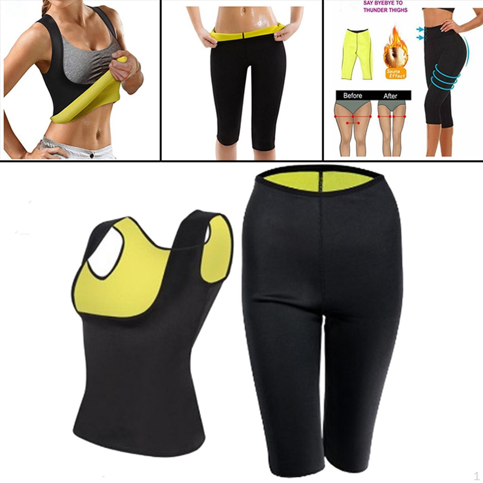 

Костюмы для девочек, корсет из неопрена, майка и брюки для занятий йогой в тренажерном зале L чёрный