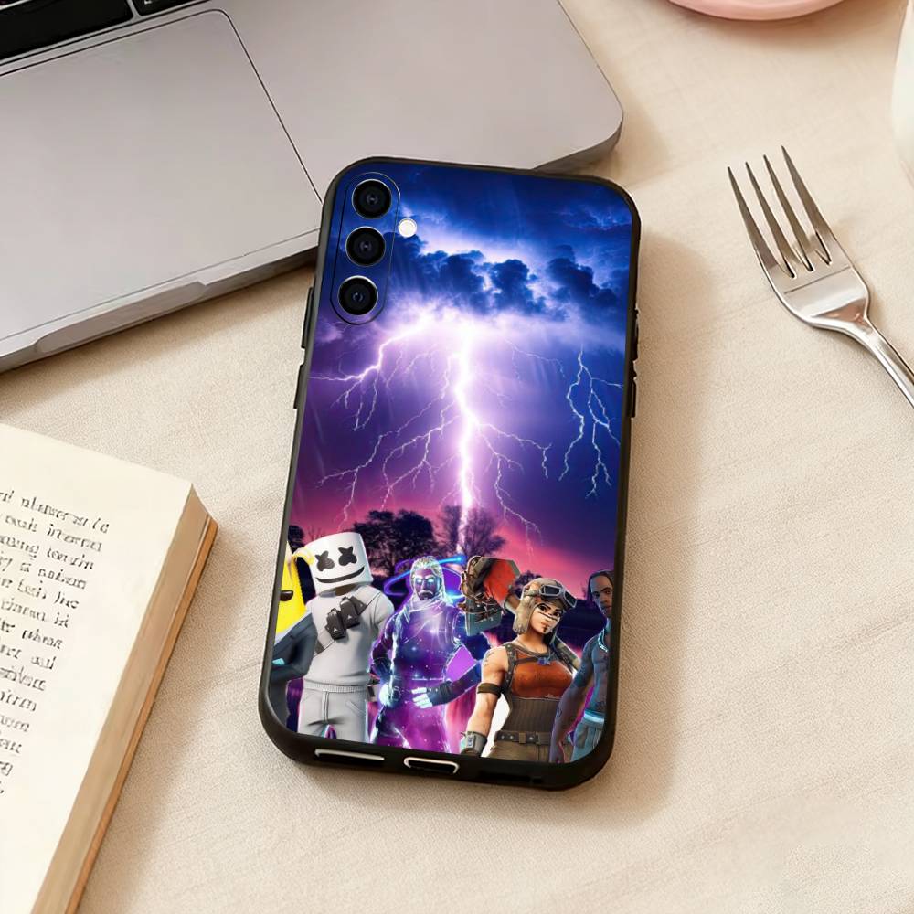 Game F-F-Fortnites Phone Case For Samsung Galaxy A73,A72,A71,A70,A53,A52,A51,Others Soft Black Cover