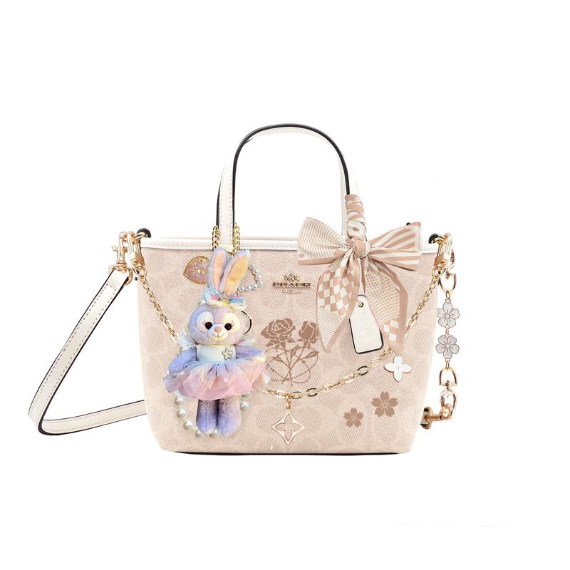 

COACH handbag [Customized bag] City 15 Princess Style Literary Classic Fashion Versatile Coated Canvas Autumn Daydream Me Basic Pack (Pack + Dust Bag) білий