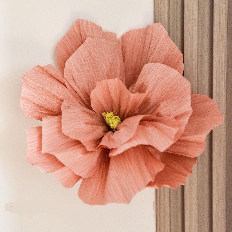 Dreidimensionale gefaltete Papierblumen-Dekoration für Hochzeit und Schlafzimmerwand