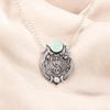 Natural Aqua Chalcedony Gemstone 925 Sterling Silver Handmade Necklace Pendant CP-22-17