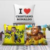 Funda de cojín Almohada R-Ronaldo Funda Habitación Dormitorio Sofá Sala Estrella Respaldo Coche C-Cr7 Cuadrado Cabecero Fútbol