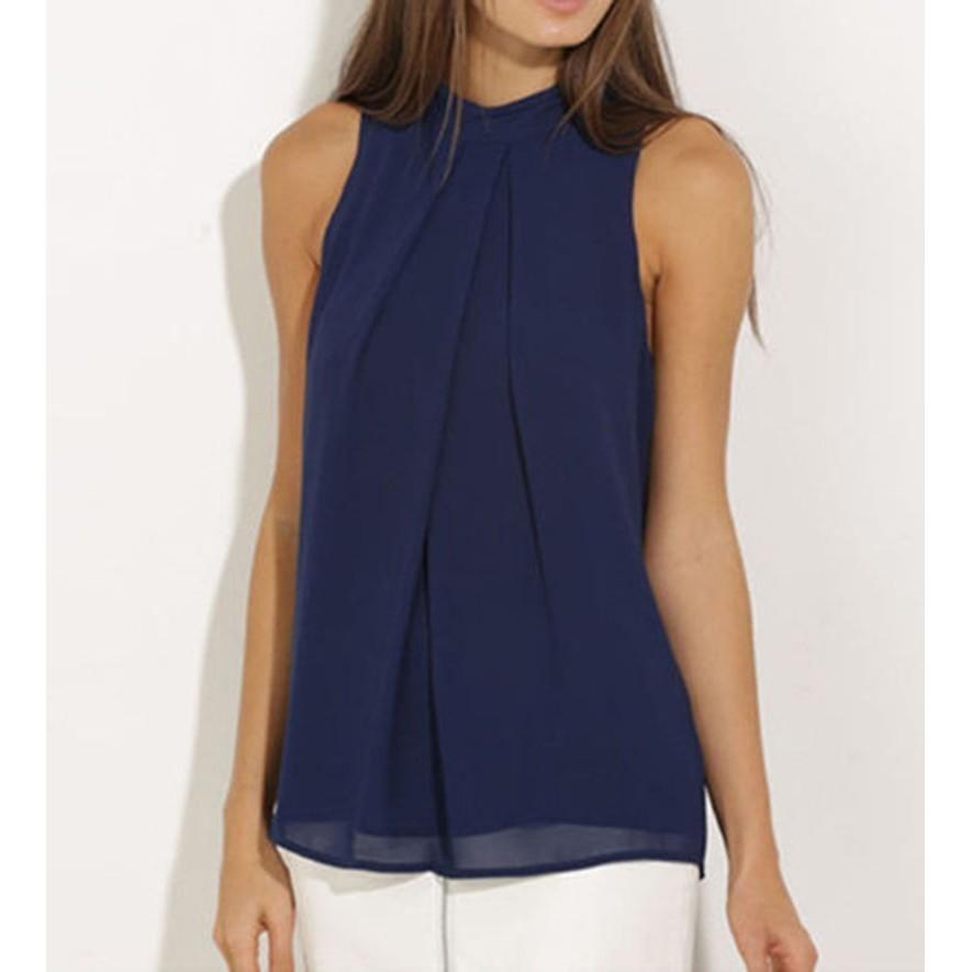 Elegante Blusa Estiva in Chiffon da Donna in 15 Splendidi Colori e 6 Taglie