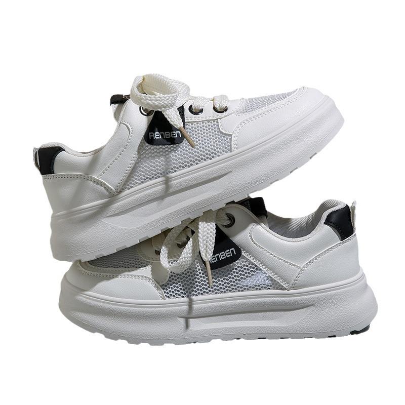 Mesh platform shoes children's summer thin breathable versatile new casual heightening lightweight board shoes