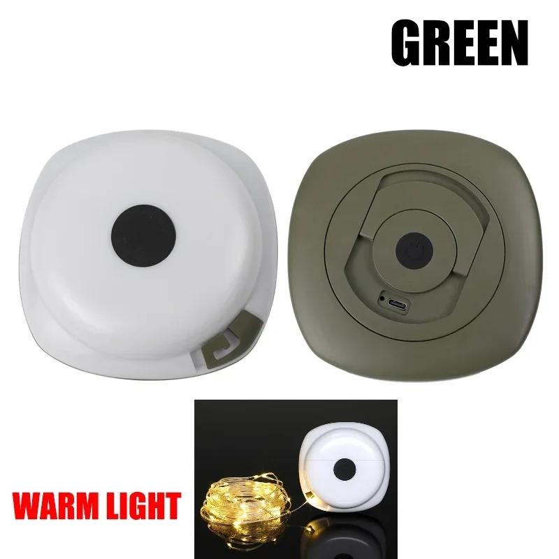 LED Rechargeable Camping Lamp 10M IPX4 Waterproof Recyclable Atmosphere Light Outdoor Garden Decoration Tent Lamp with Magnet