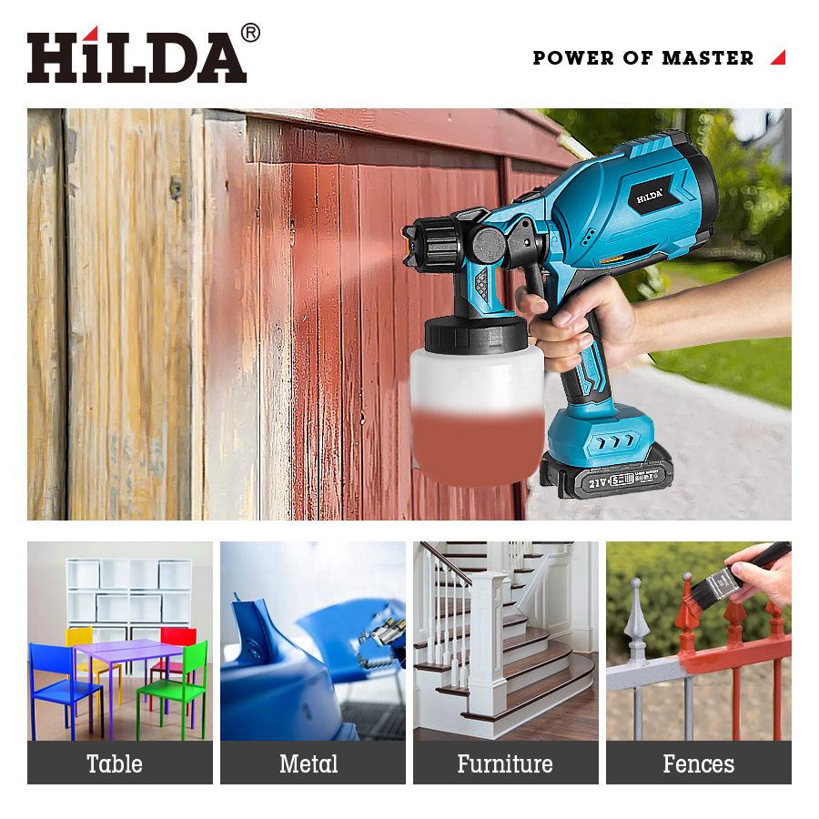 Rechargeable High-Power Electric Spray Gun with High Atomization
