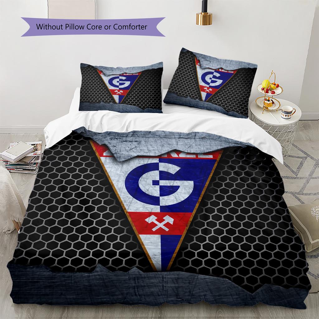 Górnik Zabrze Set Copripiumino con Fantasia Decorazione per la Casa Regalo (1 * copripiumino + 2 * federe senza imbottitura)