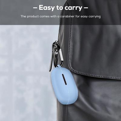 Earbuds Case for QCY T17 Wireless Bluetooth-Compatible Protective Cover with Buckle Earphone Silicone Protector Shell Accessory