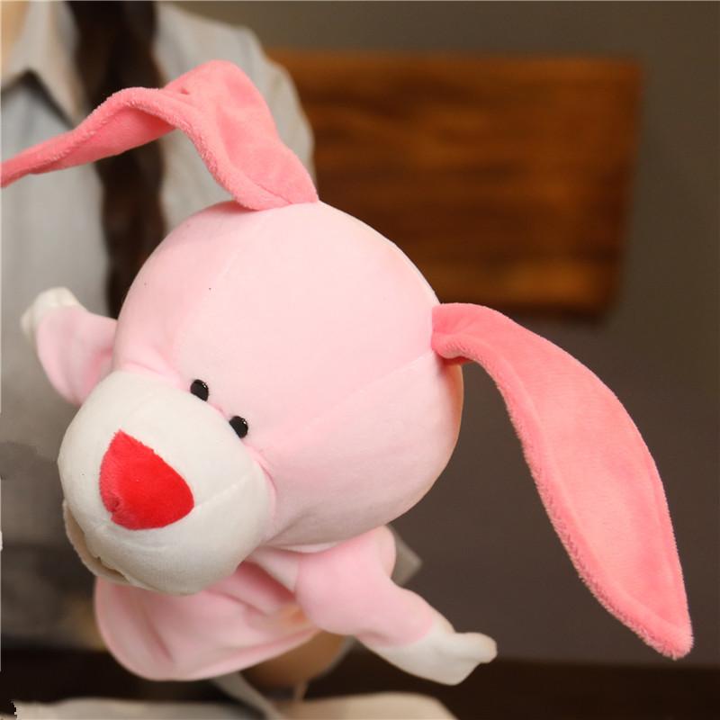 Cute Animal Hand Puppet Toy Gloves Open Mouth Can Move Dinosaur Lion Wolf Doll Tiger Children'S Gift