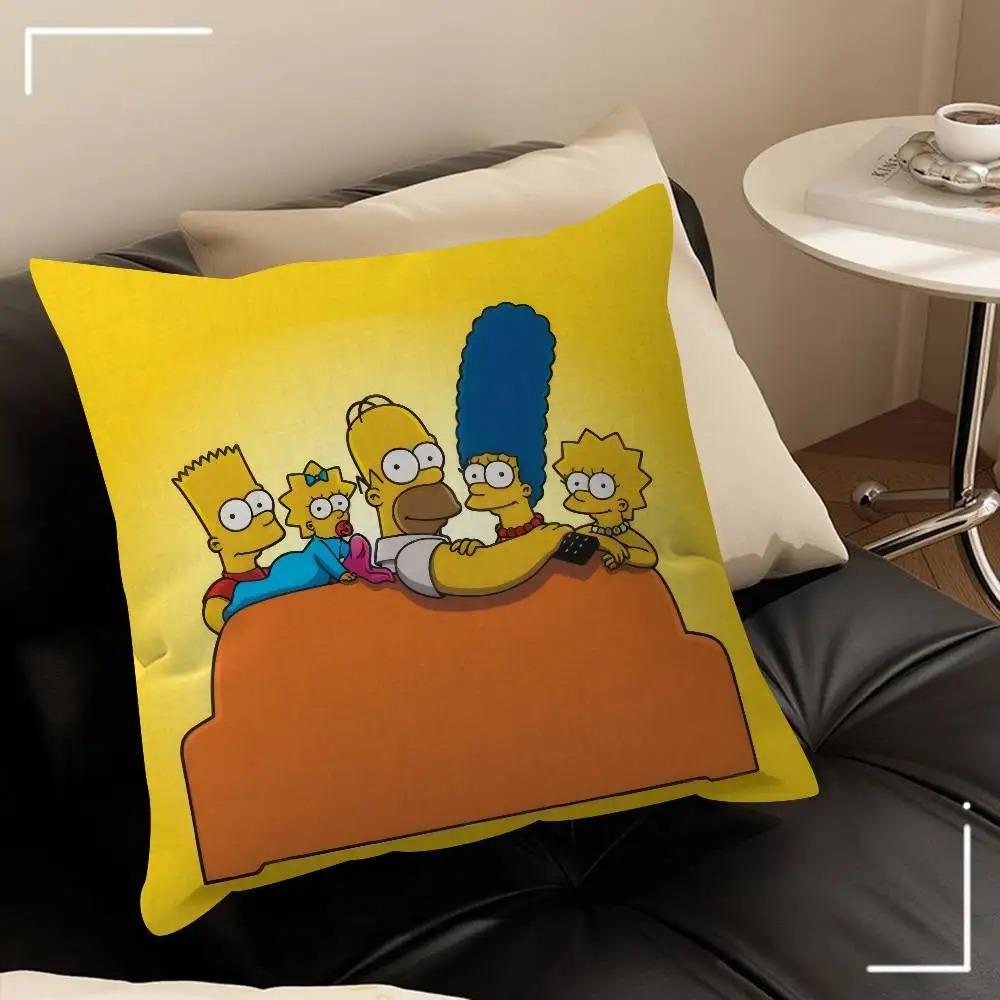 Cartoon Pillowcase Double Sided 2D Print Soft Plush Pillow Cover With Hidden Zipper Decor Sofa Bedroom Living Room Fun Vibe Gift