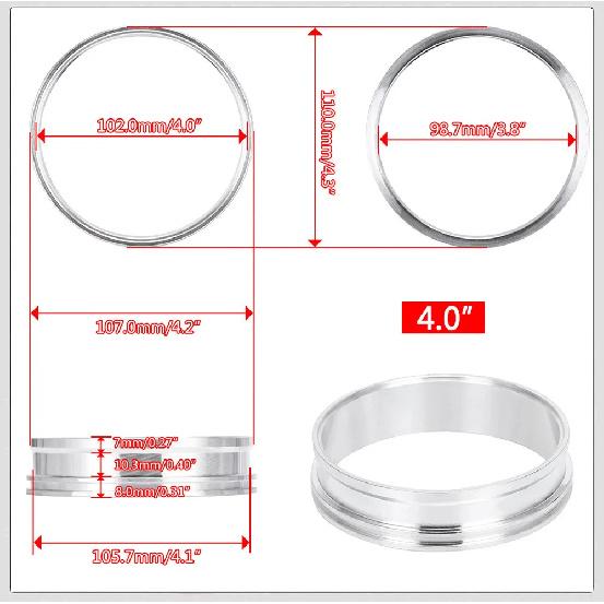 1 Piece 3.5" 4.0" Clamp System Assembly Exhaust V-band Clamp Quick Release For OD Exhaust/Intercooler Pipe/Turbo