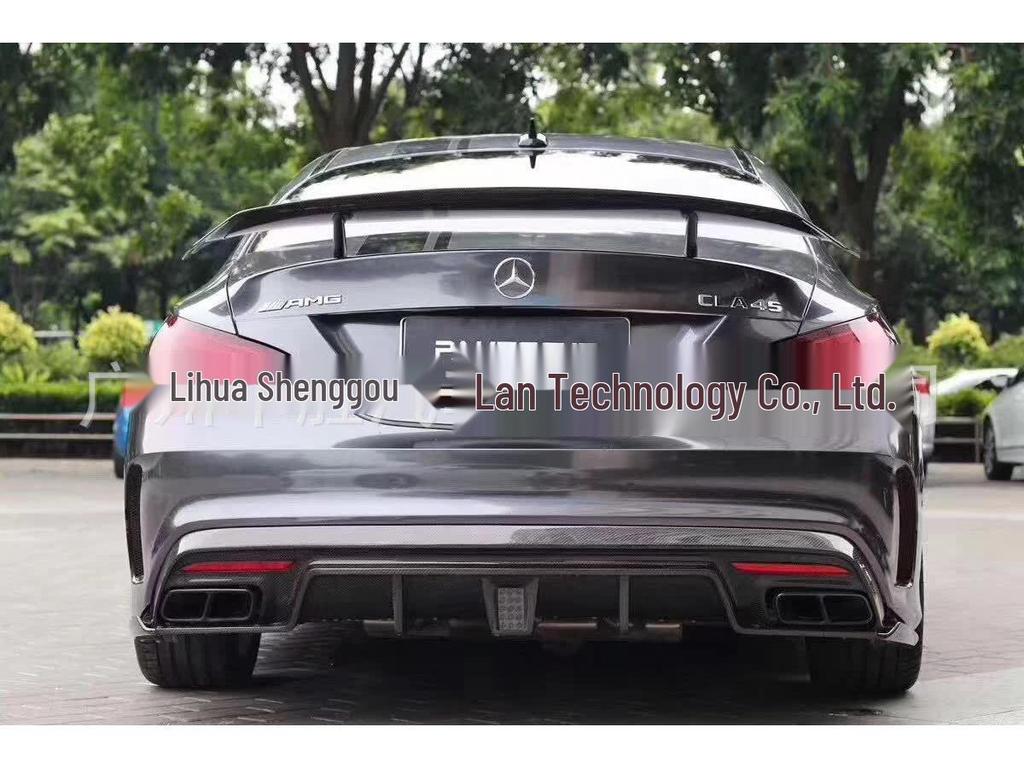 Carbon Fiber Rear Spoiler Lip for 2014-2019 Mercedes-Benz CLA W117 PK Style