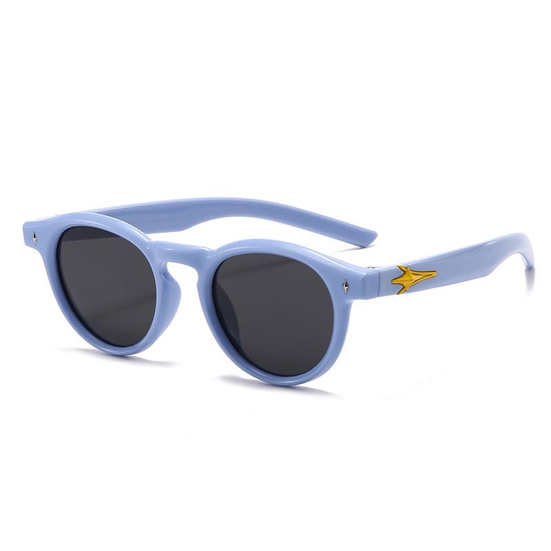 1/25 New Retro Stylish Round Frame Silicone Sunshade Sunglasses for Kids 23045