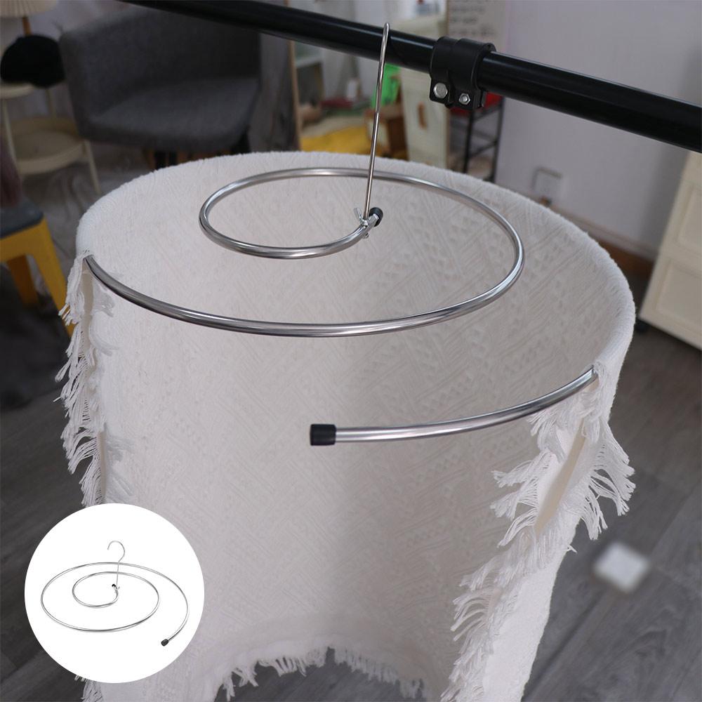 Stainless Steel Spirals Drying Rack Round Spirals Clothes Pole Quilt Sheet Hanger  Balcony