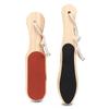 Natural Pine Wood Callus Remover Double Grit Foot File For Deaded Skin Removal Round Pointed Edges Home Foot Care Essential
