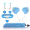 Anal Sex Toys Fox Tail Butt Plug Sexy Plush Cat Ear Headband With Bells Necklace Set Massage Sex Toys For Women Couples Cosplay