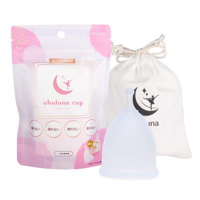 Uhuruna Cup Includes Storage Large For Intermediates and Menstrual Menstrual Blood Sanitary Supplies [Menstrual Cup] [Ball Type/L/B White] Pouch,