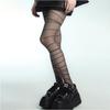 1 Pc Irregular Striped Tights, Dark Punk Style Slimming Pantyhose, Women's Stockings & Hosiery