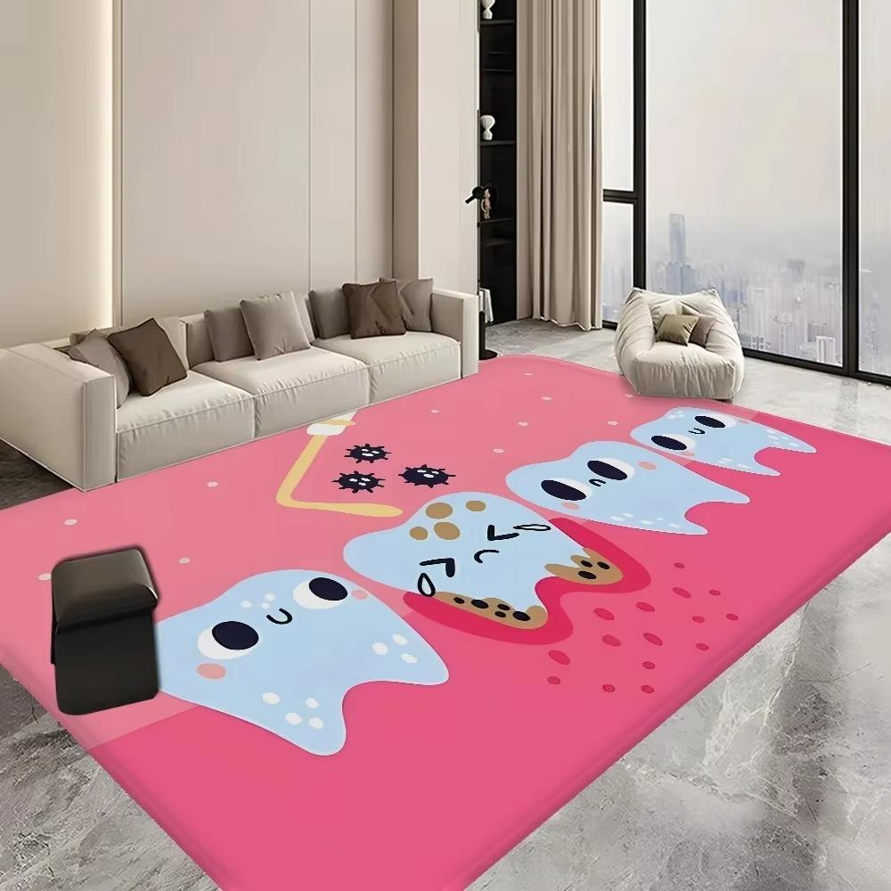 Dental Clinic Welcomes Doormat Anti Slip Rug Hospital Area Decorative Mat Teething Period Babies To Learn Teeth Bedroom Carpets