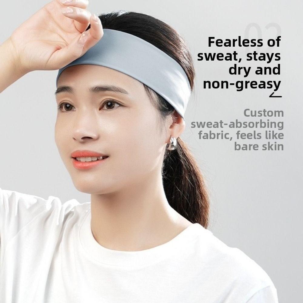 Elastic Sweat Absorbing Headbands Absorbent Sweat Ponytail Holder Sport  Headbands  Men Women
