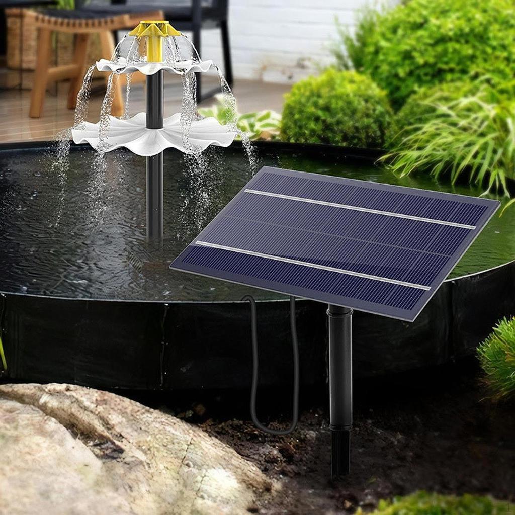 Bathroom Source of Solar Birds, DIY Water Pump Kit Decorations for Pond, Patio, Pool, Rear