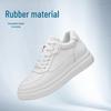 Spring Men's 10cm Height-Boosting Casual White Board Shoes: Comfortable & Versatile