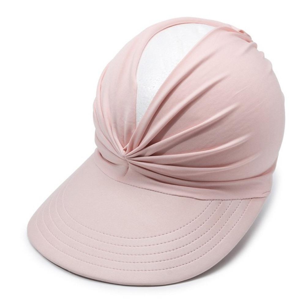 Anti-UV Women Sun Protection Hats Wide Brim Hollow Top Baseball Caps Fashion Beach Visor Cap  Adult