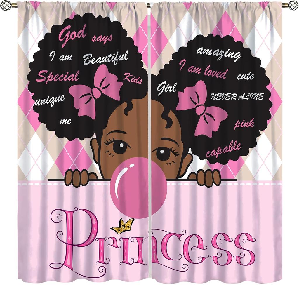 Rainbow Unicorn Bedroom Curtains Purple Pink Dream Universe Starry Sky Kids Living Room Window Treatments Made Of Polyester Treatment