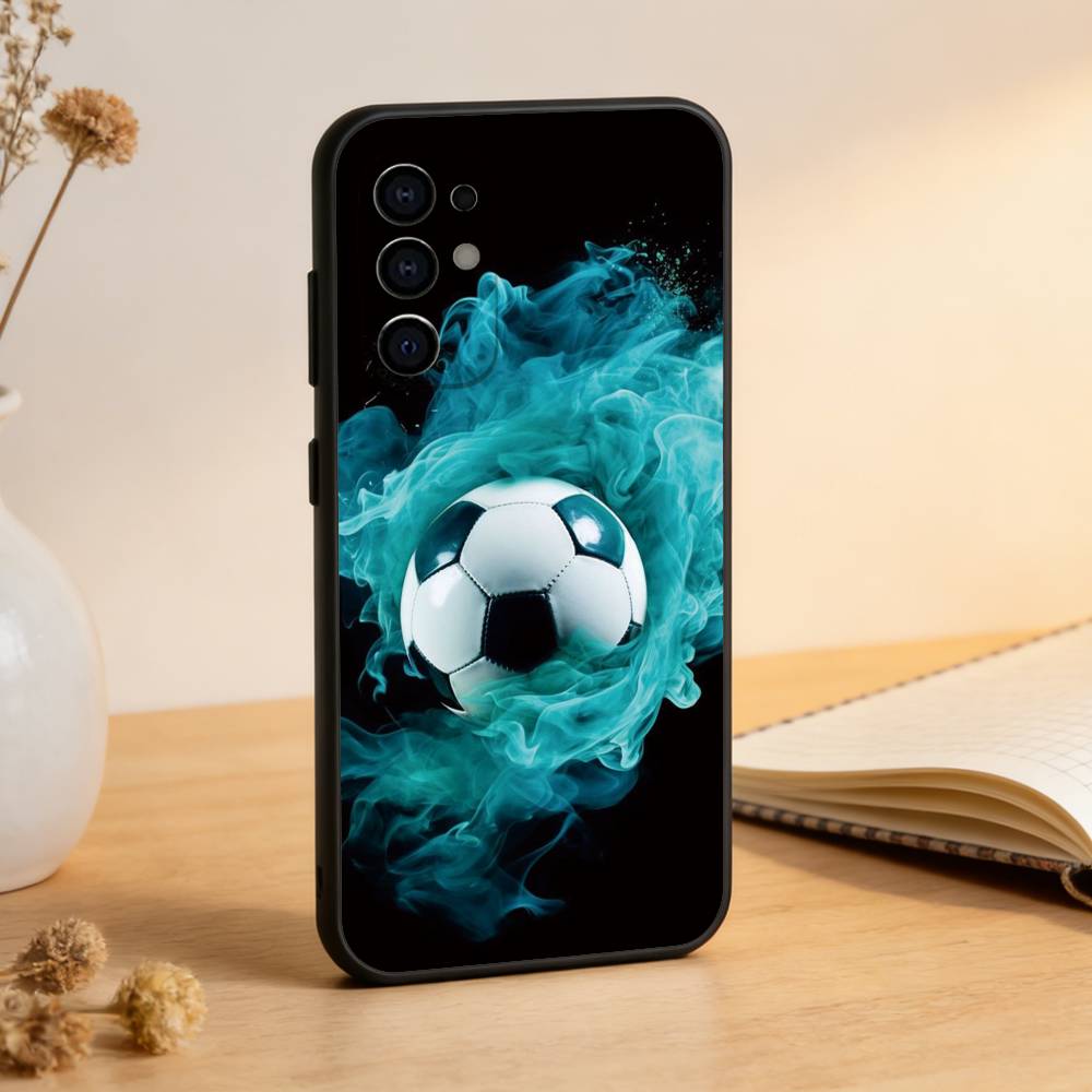 

Soccer Ball Phone Case For Samsung S25,S24,S21,S22,S23,S30,Ultra,S20,Plus,Fe,Lite,Note,10,Black Cover Samsung S235G