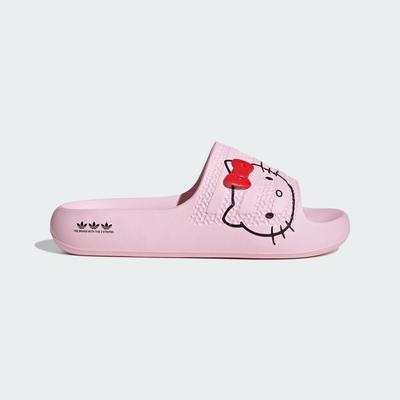 ADILETTE AYOON HELLO KITTY SLIDES Sandali rosa trasparente Ciabatte Unisex ORIGINALS IH2680 Rosa trasparente / Nero / Rosso