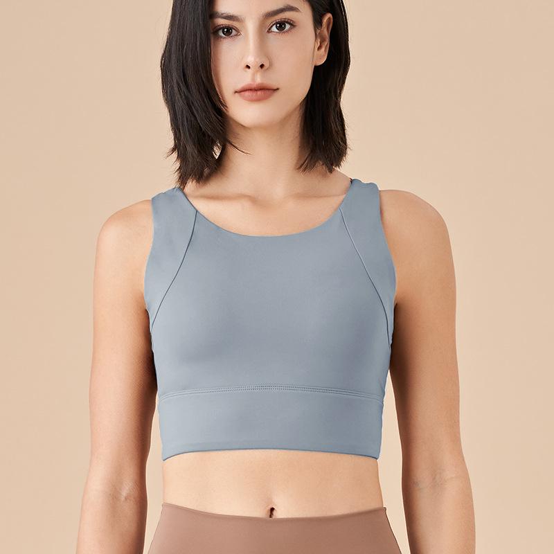 

Женский спортивный бюстгальтер с высокой степенью поддержки и фиксированными чашками - Ударопрочный для бега и йоги L (55-62.5 kg)