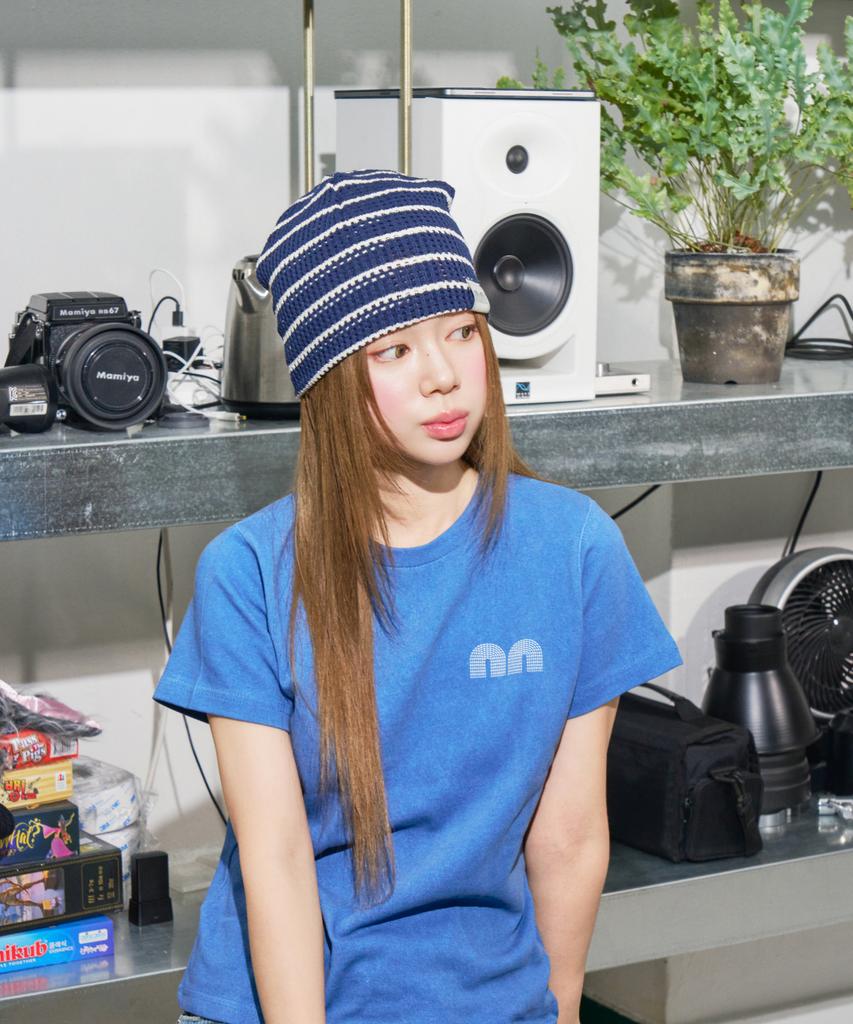 NOT NEW Nn Label Crochet Beanie Navy