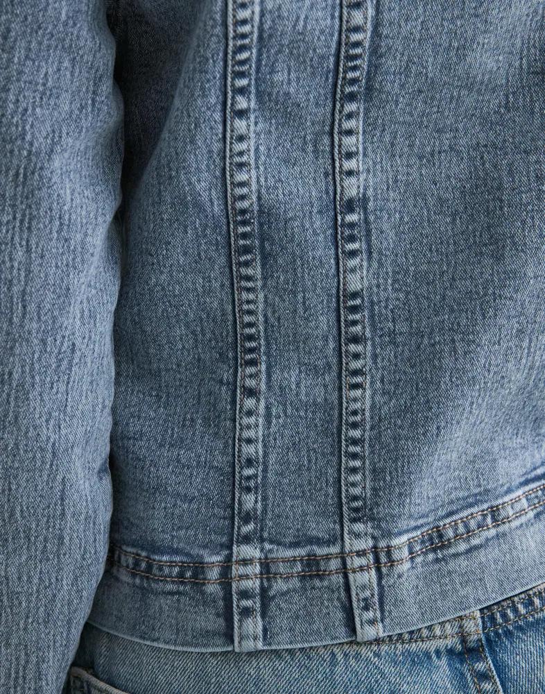 Women's Heavy Wash Casual Denim Jacket