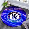 Custom Name Chelsea Football Club Round Area Rug,Carpet Rug for Living Room Bedroom Sofa Playroom Decor,Non-slip Floor Mat