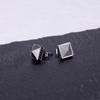 PYRAMID STUDS                stainless steel pyramid earring studs matt finished