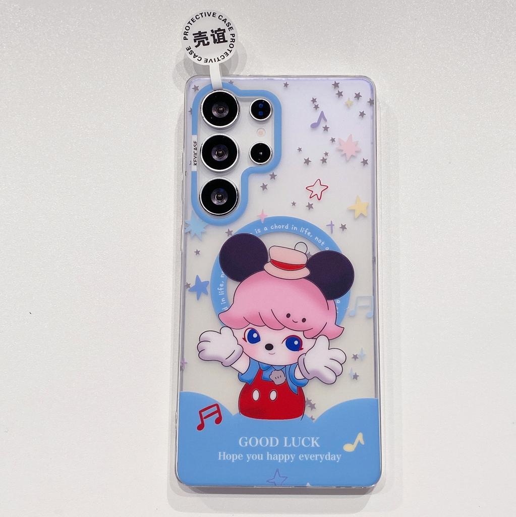 Skin-sensitive Magnetic Suction IMD Samsung S11Ultra Mobile Phone Case S11 Korean Cartoon S11 Cute S11 Protective Case