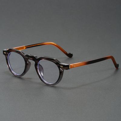 Retro Round Acetate Men'S Optical Glasses Frame Glasses Women'S Glasses Retro Glasses