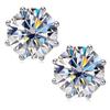 Joycejelly  Real 2 Carat D Color Moissanite Stud Earrings For Women Top Quality 100% 925 Sterling Silver Wedding Jewelry Gift