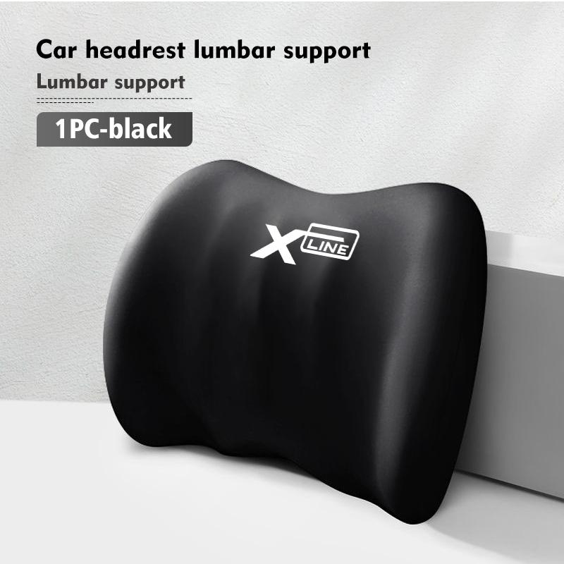 Car Seat Headrest Lumbar Cushion Waist Protector Neck Pillow For KIA Xline Sportage Optima Ceed Soul Picanto Stonic