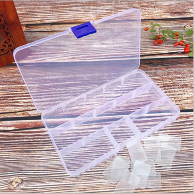 3 Jewelry Boxes, Transparent 15 Grid Storage Box, Plastic Box, Components, Fishing Gear Box, Dust-proof PP Packaging Box